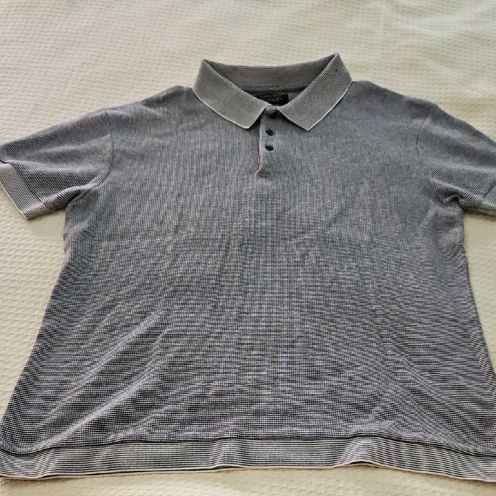 Zara Men's Charcoal Polo Shirt